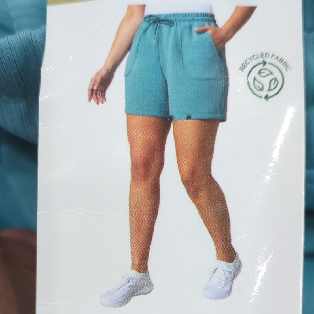 (NEW) Mondetta Blue Athletic Shorts Elastic Waistband